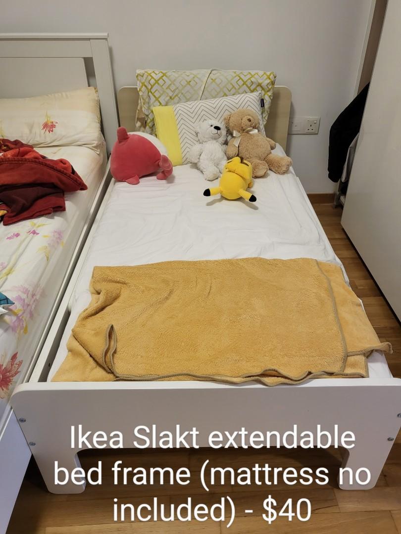 IKEA Slakt extendable bed frame, Babies & Kids, Baby Nursery & Kids