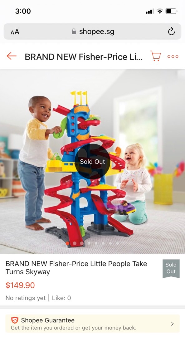 Fisher price take clearance turns skyway