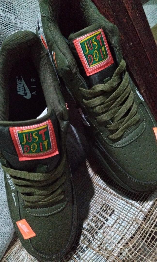Just Do It Nike Air Force Army Green