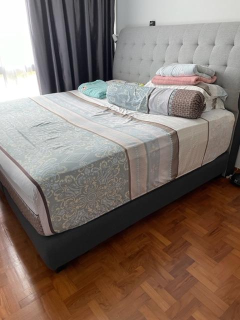 King Size Mattress and Bed Frame King Koil Furniture Home Living Furniture Bed Frames Mattresses on Carousell