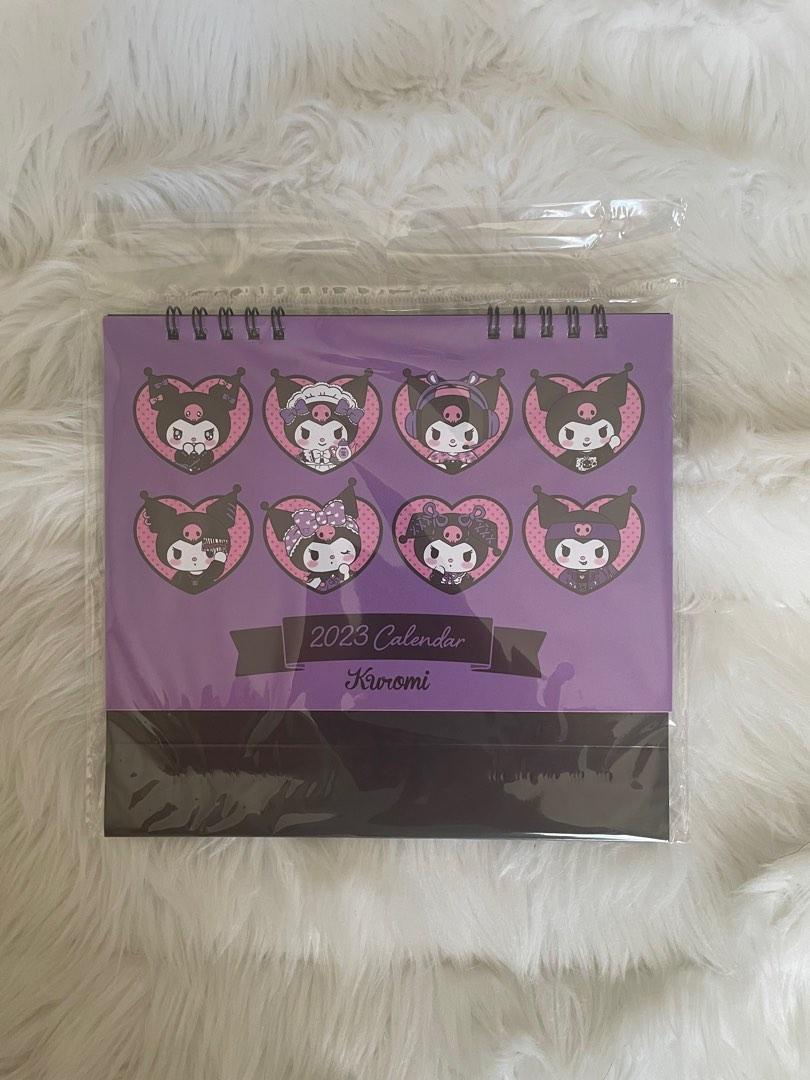 Kuromi Wall and Desk Calendar 2023, Hobbies & Toys, Stationary & Craft