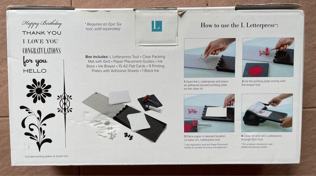 Letterpress Starter Kit by Lifestyle Craft, Hobbies & Toys, Stationery