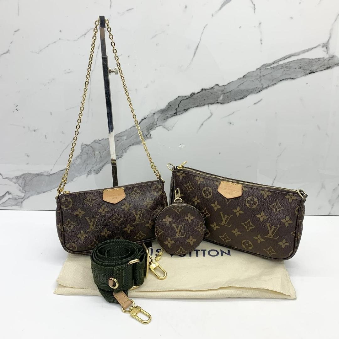 DISCOUNTED* LOUIS VUITTON M44813 MONOGRAM BROWN PVC MULTI POCHETTE SHOULDER  BAG 227026820 WE, Women's Fashion, Bags & Wallets, Shoulder Bags on  Carousell