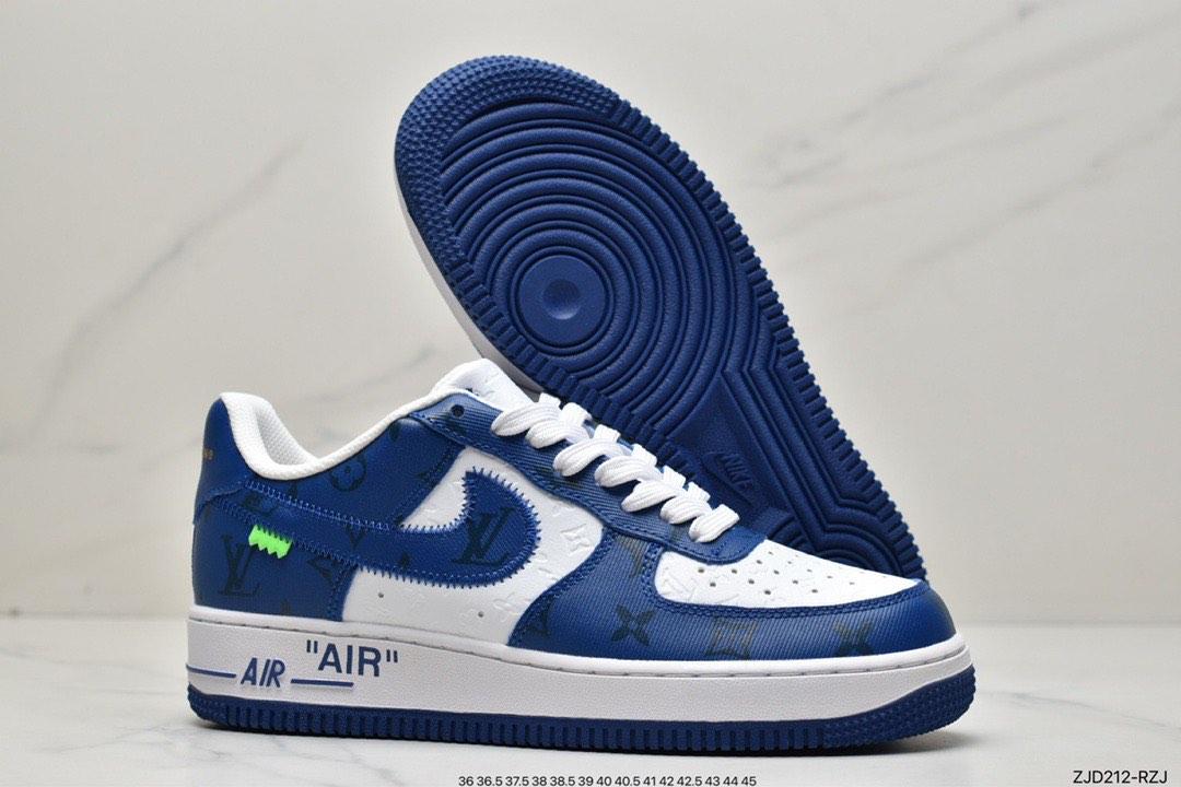 Buy Louis Vuitton x Air Force 1 Low 'White Team Royal' - 1A9V