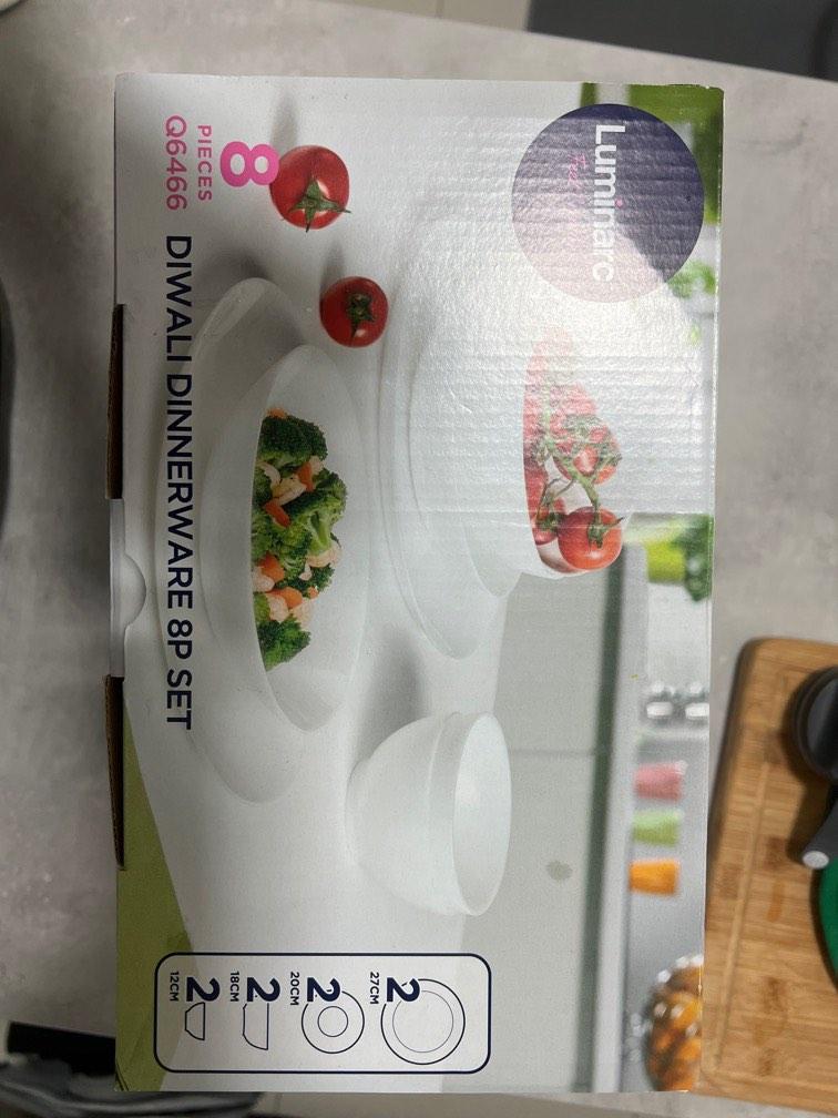 Luminarc Diwali Dinnerware 8P set, Furniture & Home Living, Kitchenware