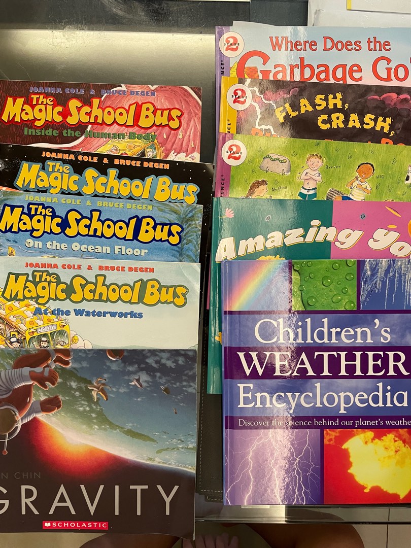 Magic school bus, Children weather encyclopaedia, Lets read and find out science, science bites