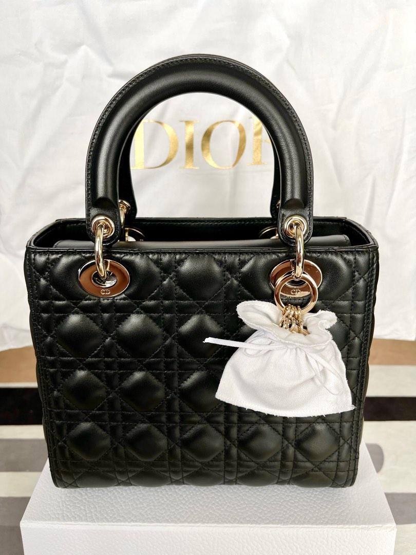Dior Lady Dior Micro Bag Black Cannage Lambskin - Women