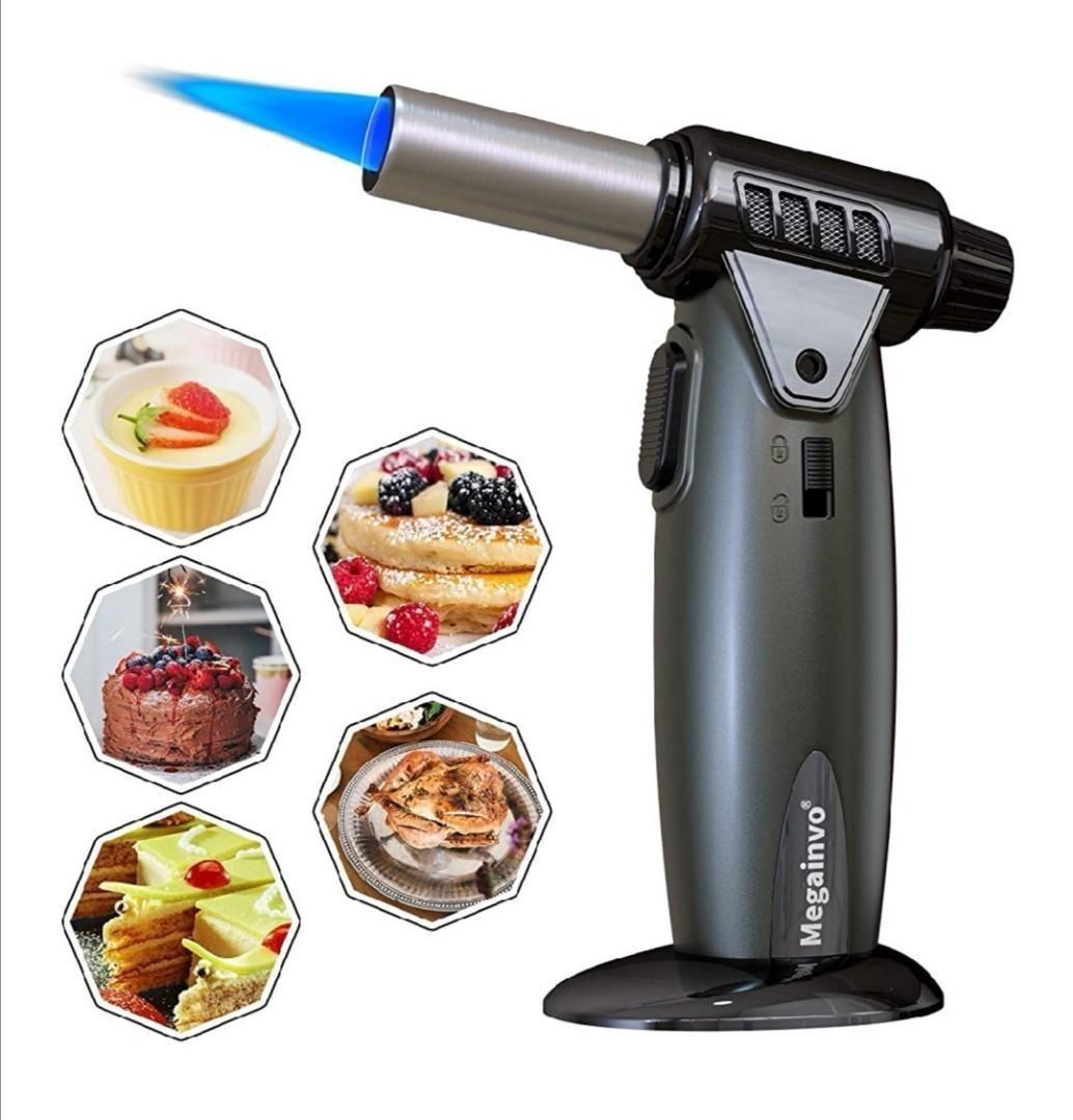 Megainvo Butane Torch Kitchen Torch Lighter Culinary Butane Torch