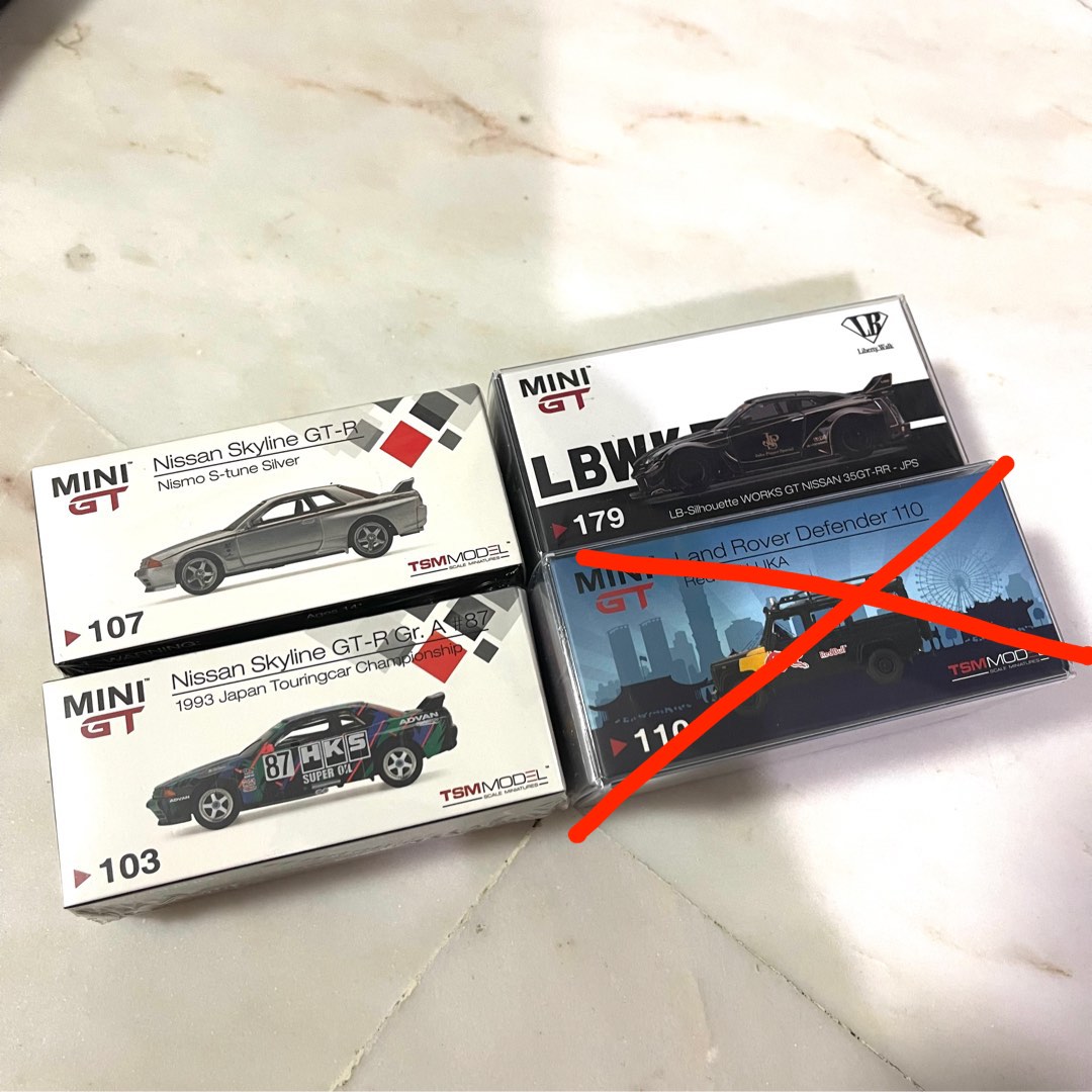 MINI GT $25 EACH. Nissan Skyline GTR Nismo (sealed), HKS Skyline GTR ...