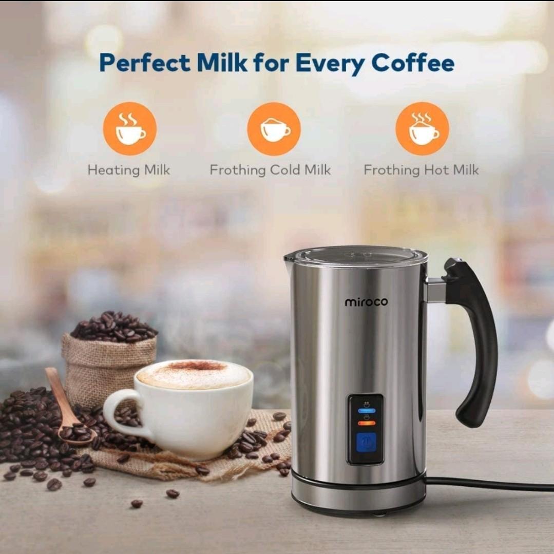  Thereye Milk Frother, Electric Milk Steamer, Automatic Hot and  Cold Milk Foam Maker, Milk Warmer with Strix Temp Control for Latte,  Cappuccinos, Macchiato, Hot Chocolate Milk : Home & Kitchen