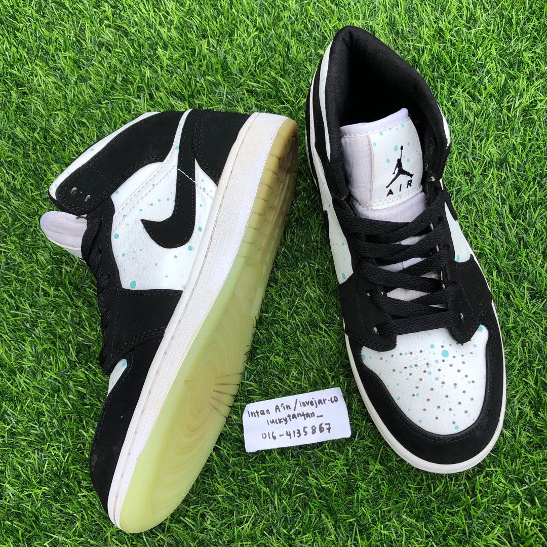 Air jordan 1 mid glow in the dark online