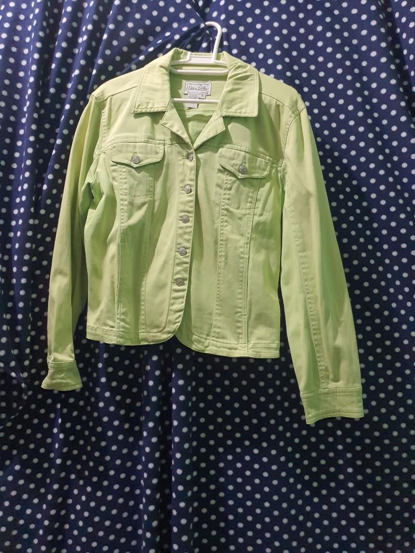 Waterproof neon green jacket main image 1