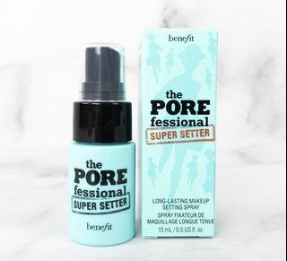 New Benefit setting spray the porefessional