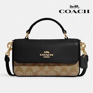 New Coach 🇺🇸 Original Mini Josie Top Handle CC340 Black Women Crossbody Bag with Full Set of Coach Package