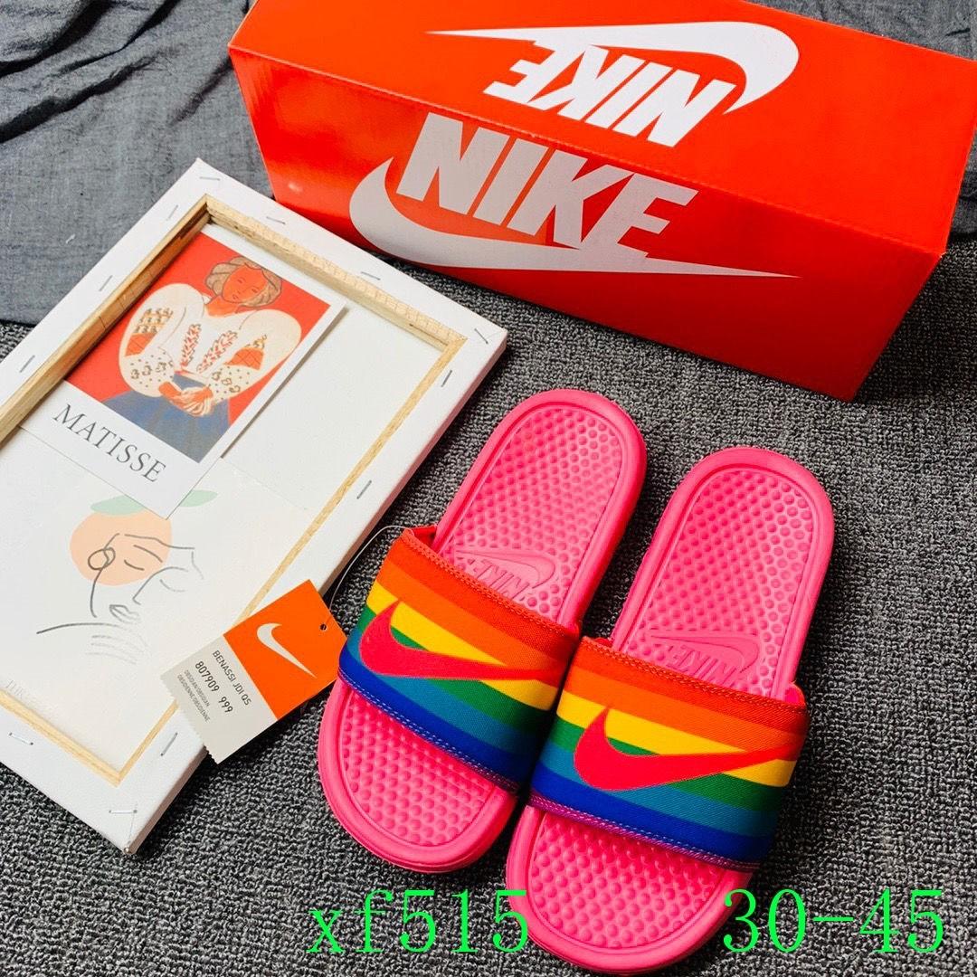 Nike discount rainbow slippers