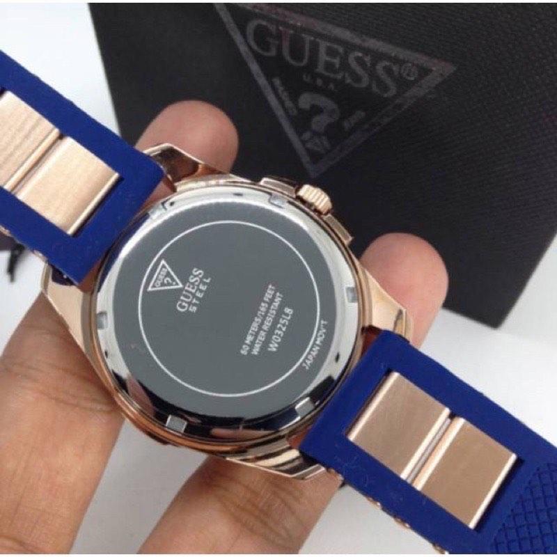Original 100 Guess Watch Women Navy W0325L8, Fesyen Wanita, Jam Tangan