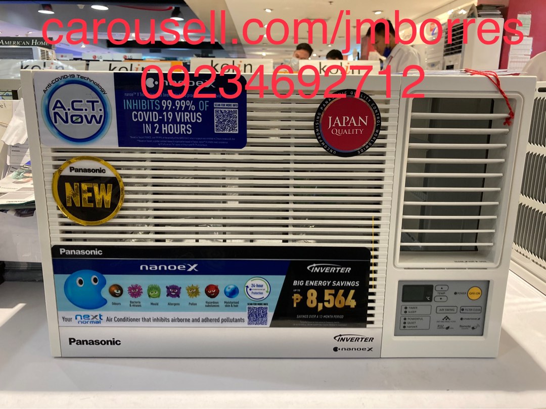 panasonic window type aircon nanoe x nanoex inverter 1hp 1.5hp 2hp 2