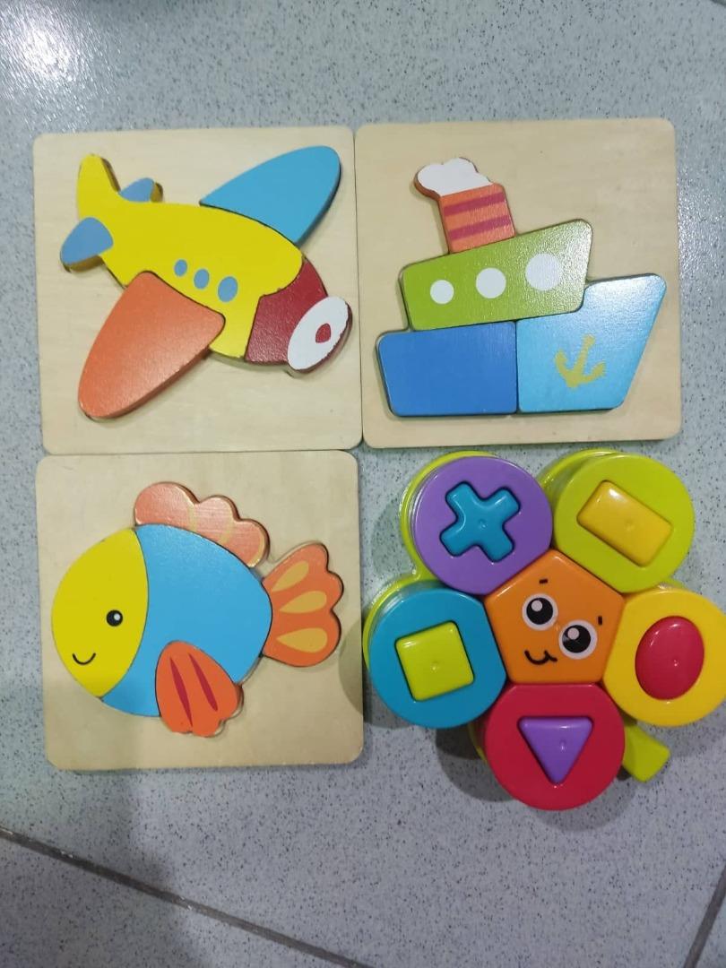 Playgro Shape Sorting Flower Puzzle STEM and 3D cartoon puzzle series