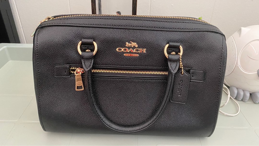 Pre loved original coach rowan black Luxury Bags Wallets on Carousell