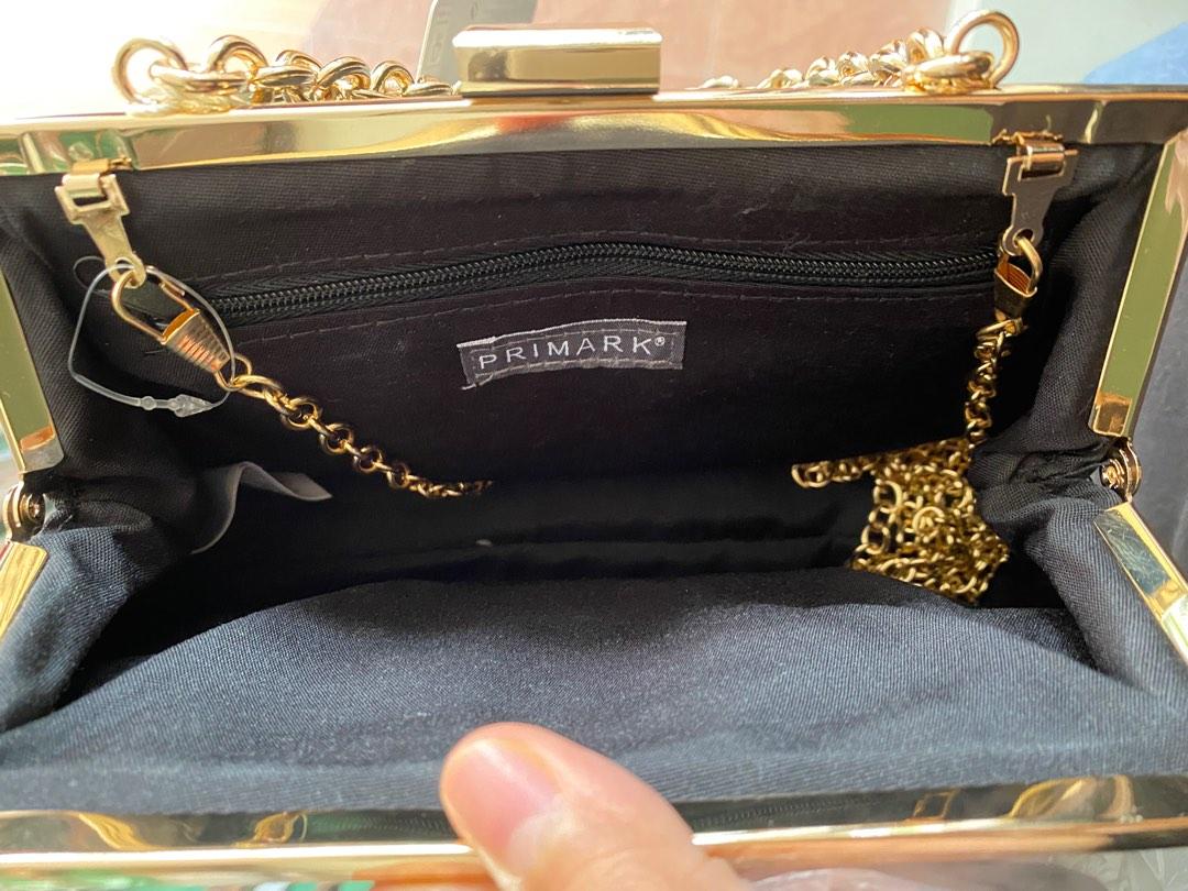 Primark black clutch bag online