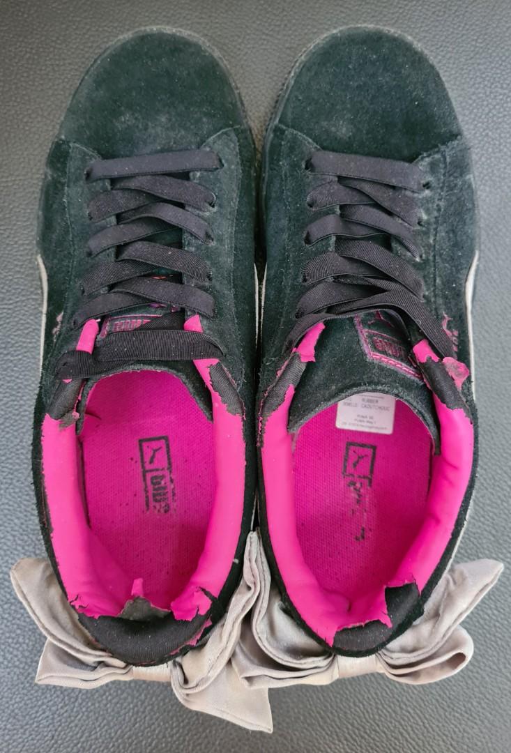 Puma suede 2025 bow kids