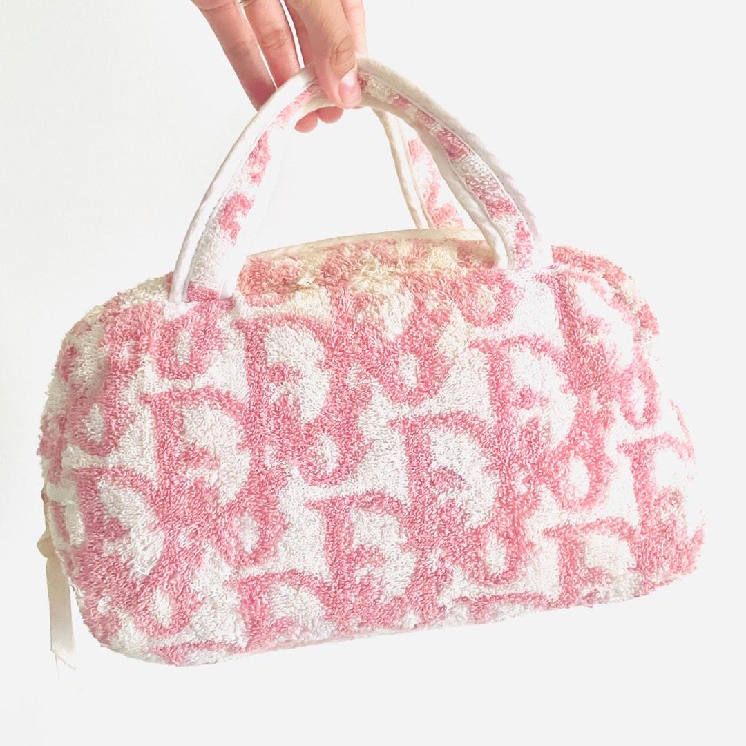 Louis Vuitton Calfskin Embroidered Monogram Pop My Heart Bag Pink – DAC