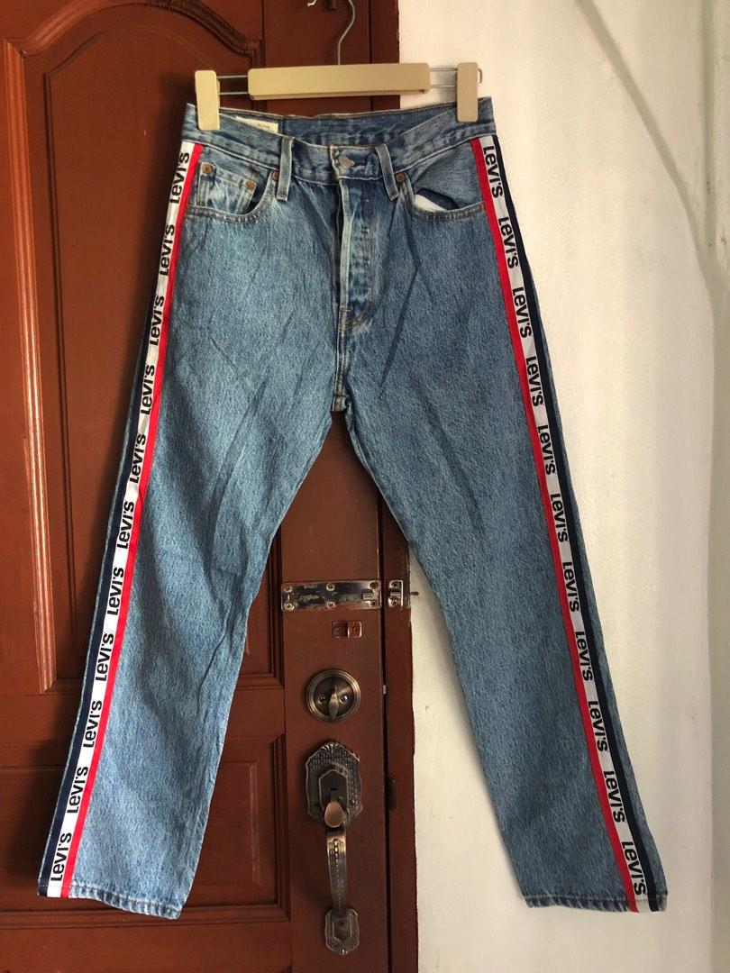 Levis 501 Side Tape Levis Stonewashed Denim
