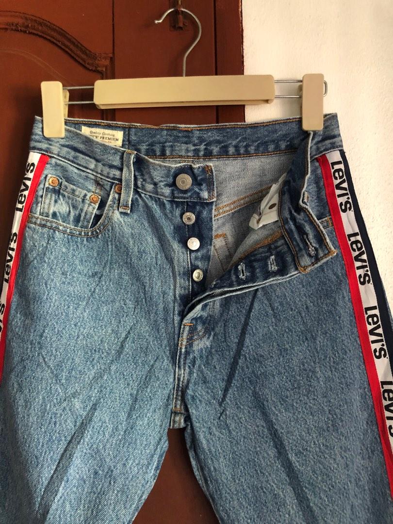 Levi's 501 2024 taper sports stripe