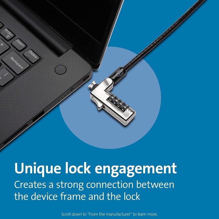 (readystock) Kensington Slim Lockhead Laptop Lock Combination