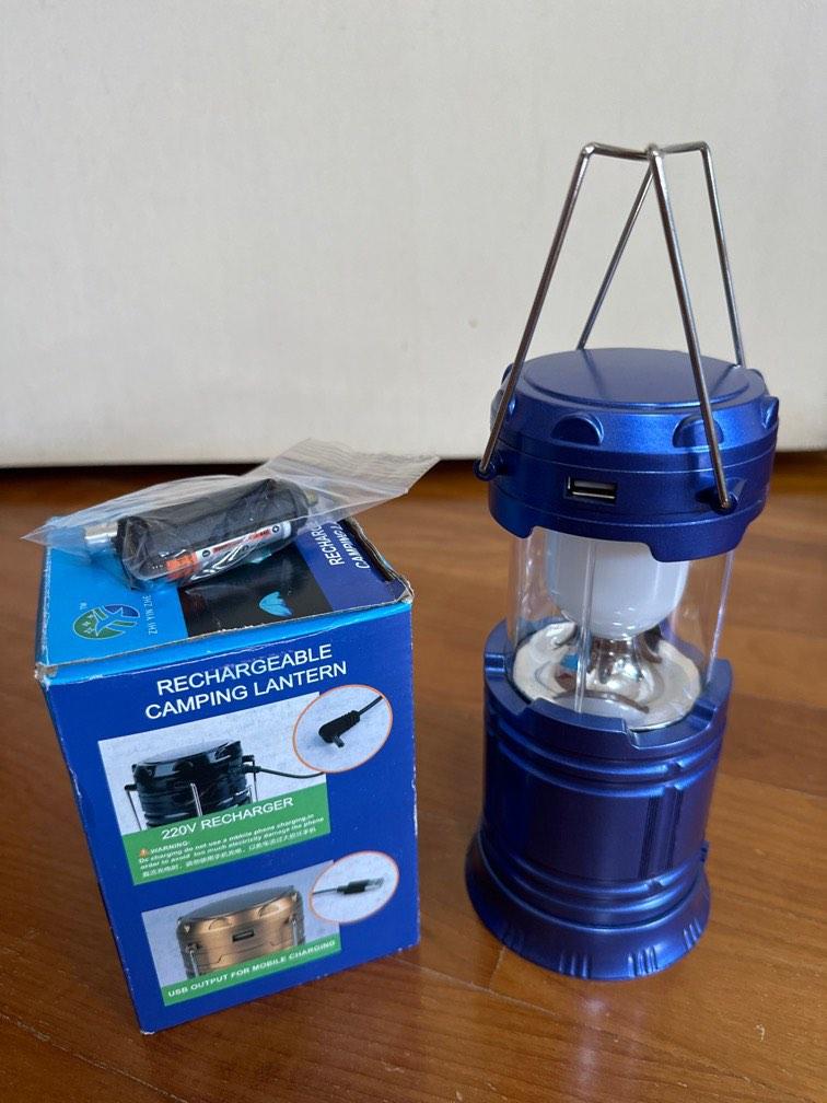 Rechargeable camping lantern, Sports Equipment, Hiking & Camping on