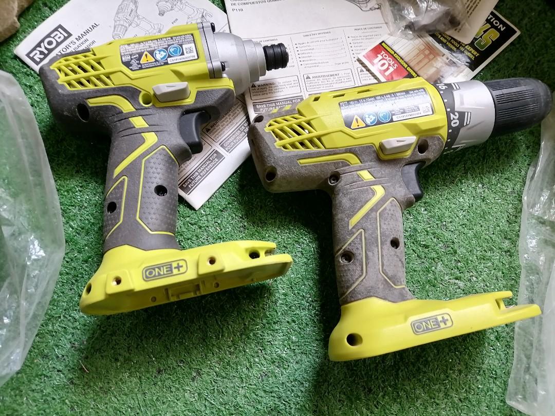 Ryobi drill driver and impact driver kit, Furniture & Home Living, Home