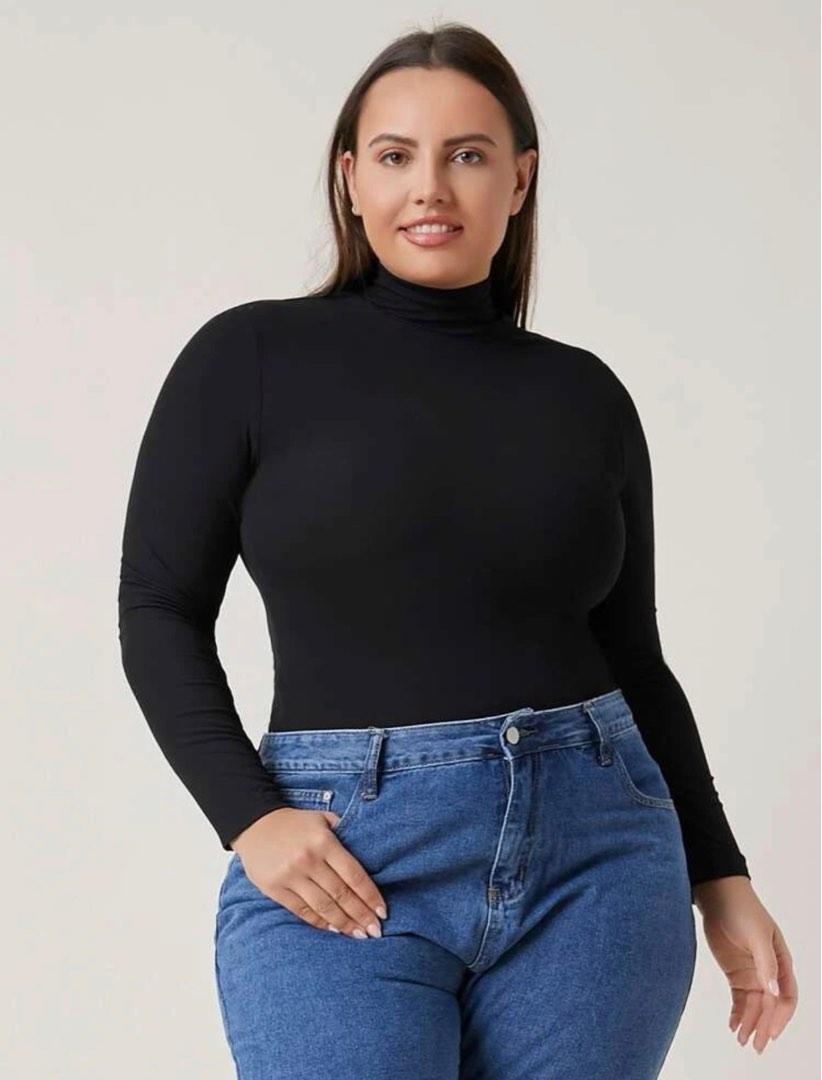 Funnel neck sales long sleeve top