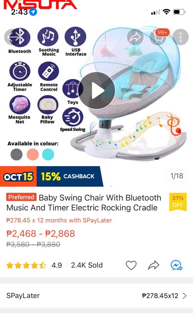 Smart Automatic Baby Rocking Chair, Babies & Kids, Baby Nursery & Kids