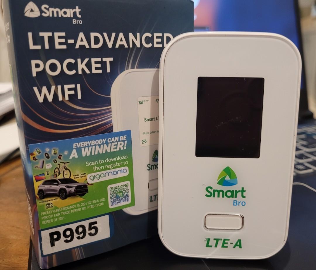 Smart Bro LTE Advanced Pocket Wifi (No SIM card Included), Computers