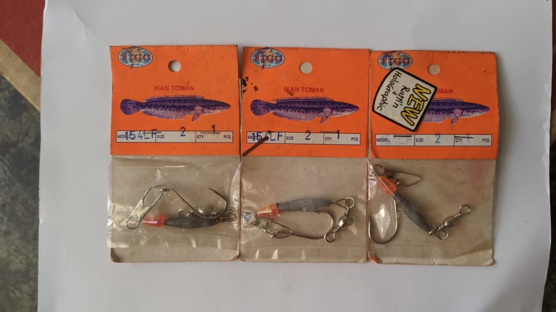 Snakehead weighted hook rig RM10.00 (for 3 units), Sports Equipment ...