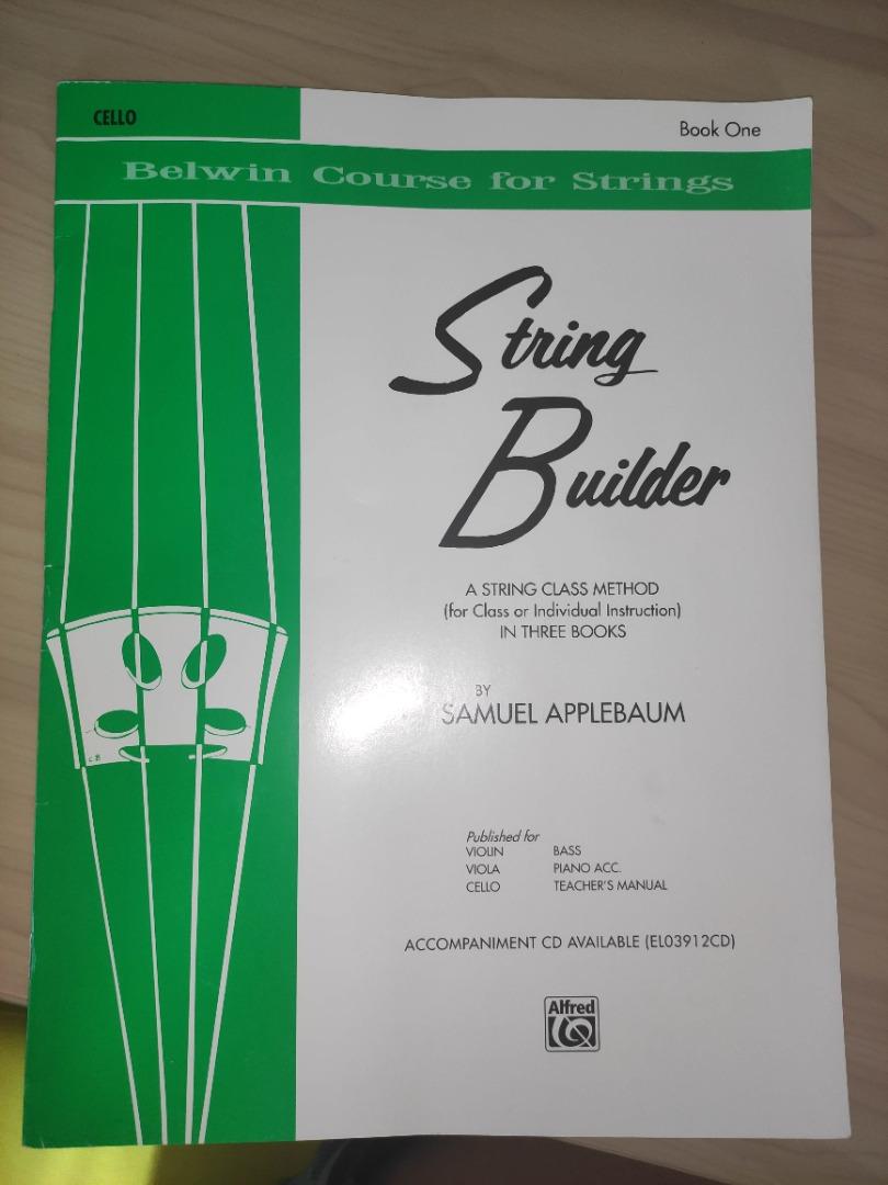 STRING BUILDER CELLO BOOK ONE, 興趣及遊戲, 音樂樂器 & 配件, 音樂與媒體 樂譜 Carousell