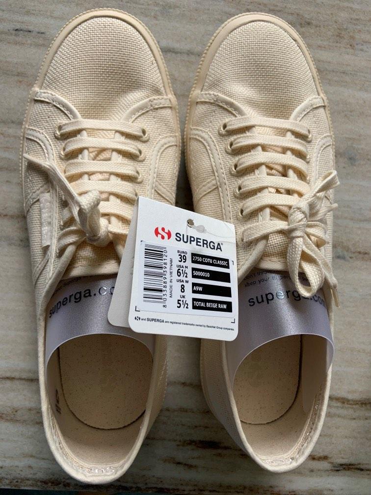 Superga Classic Beige Women s Fashion Footwear Sneakers on