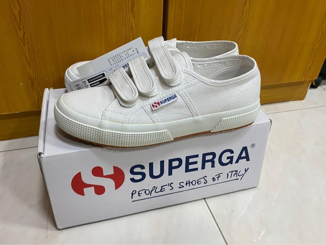 Superga best sale strap white
