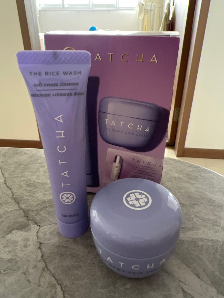 TACHA Rice wash cleanser and dewy skin cream, Beauty & Personal Care ...