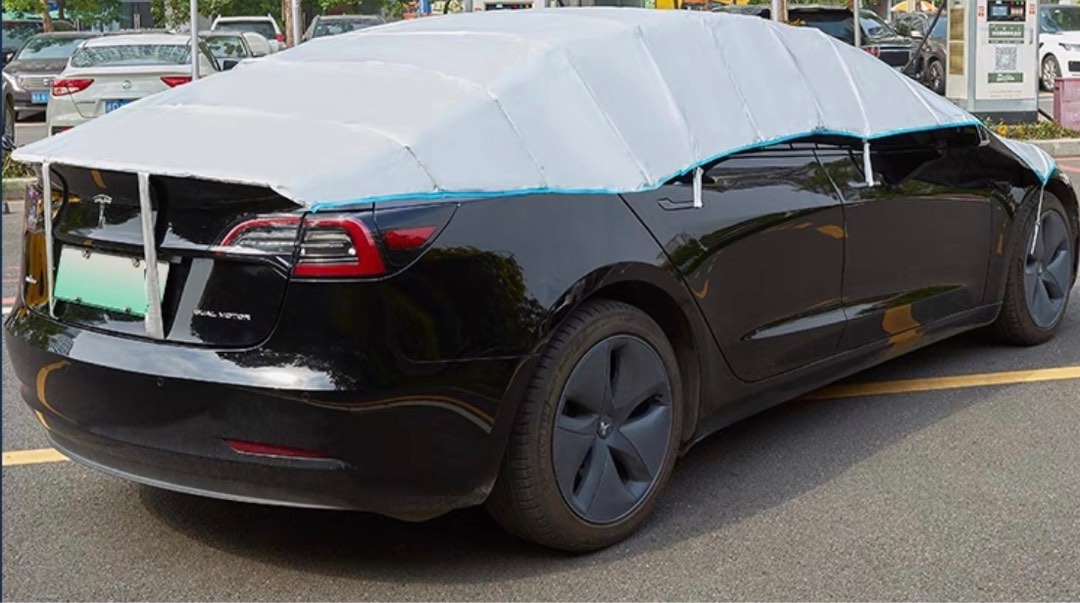 Tesla model 3 car cover, 汽車配件, 其他 Carousell