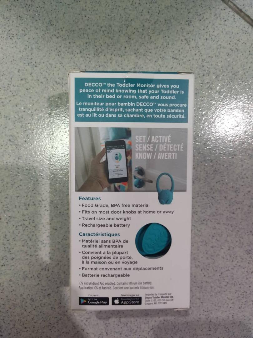 Toddlermonitor Door Hanging Motion Sensor Toddler Door Alarm, Child