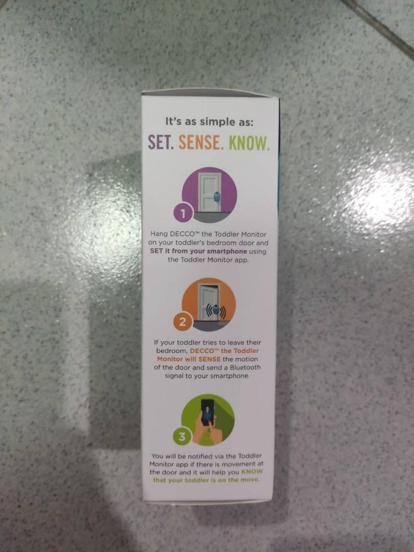 Toddlermonitor Door Hanging Motion Sensor Toddler Door Alarm, Child