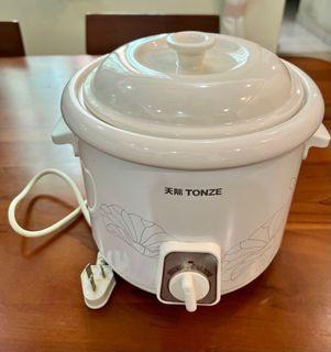 Get TONZE Infant Mini Electric Stew Pot Ceramic Soup Porridge