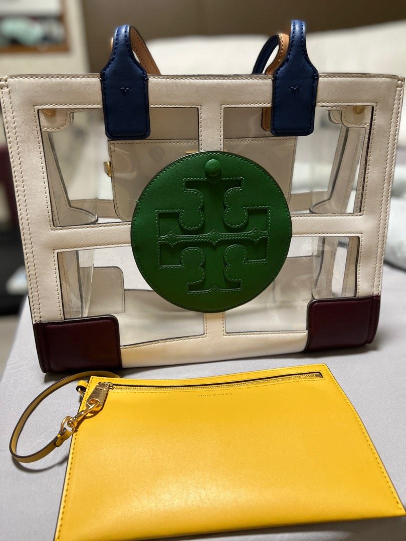 Authentic Tory Burch Ella Clear Quadrant Tote Bag, Women's Fashion, Bags &  Wallets, Tote Bags on Carousell