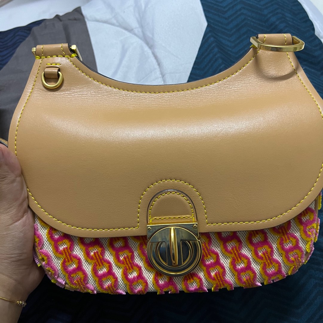 Tory Burch James Fil Coupe Small Saddlebag