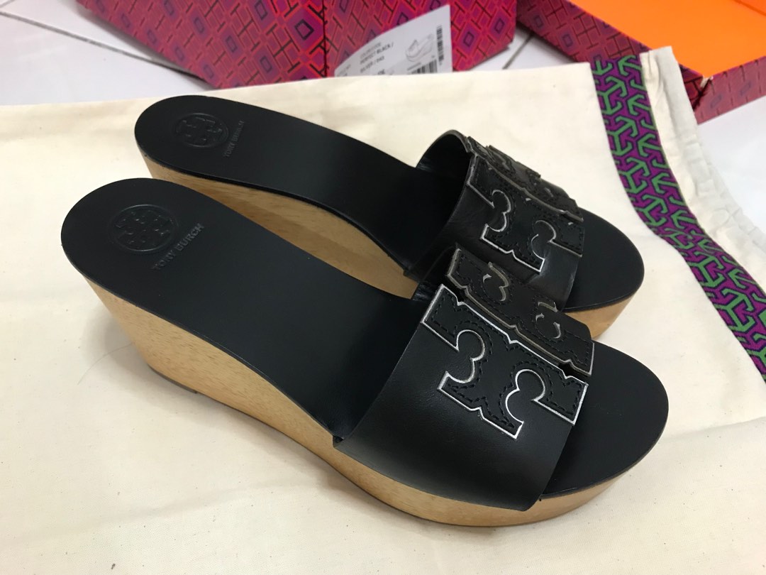 all black tory burch sandals