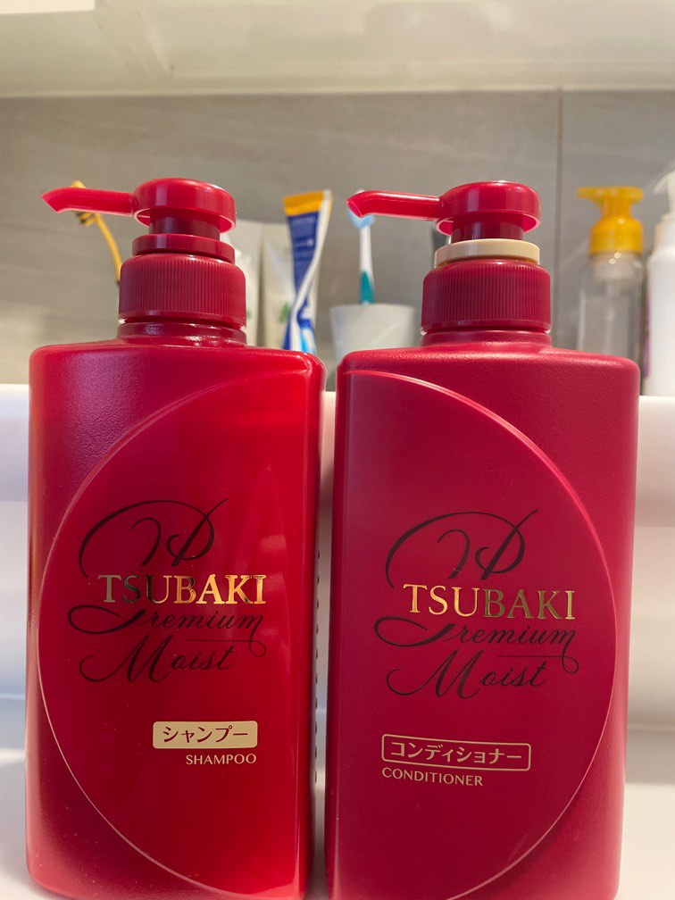 Tsubaki Premium Moist Shampoo/Conditioner, Beauty & Personal Care, Hair ...