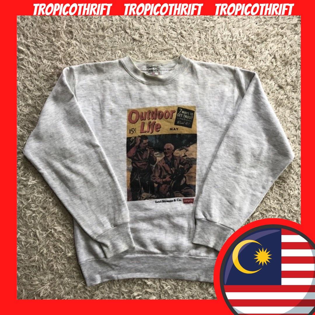 Vintage Levi s 90s Crewneck x Outdoor Life Magazine Sweatshirt