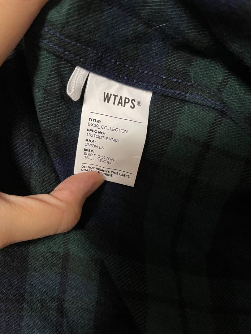 二手]WTAPS 19AW UNION LS / SHIRT. COTTON. TWILL. TEXTILE 格紋襯衫