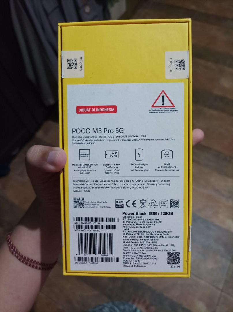 Xiaomi poco M3 pro 6/128, Telepon Seluler & Tablet, Ponsel ...